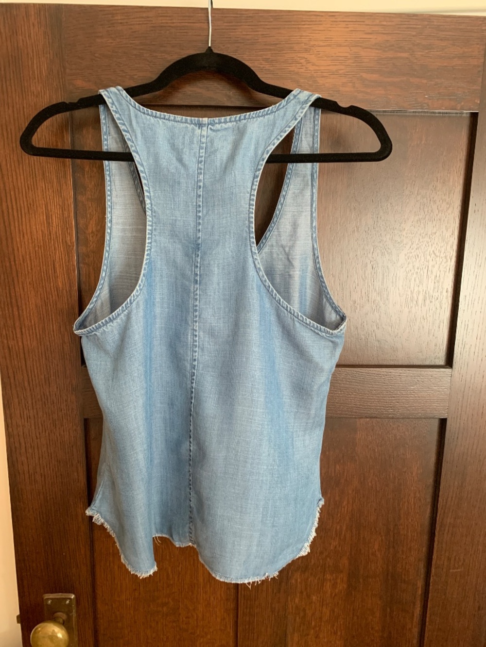 Frame Denim Light Blue Denim Tank Top - Picture 2 of 4